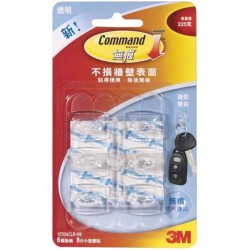 3M   Command無痕 - 透明迷你掛鉤(17006HK)